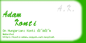 adam konti business card